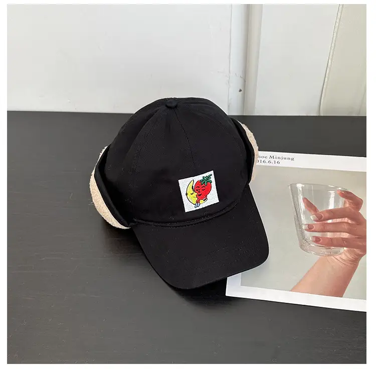 Korean Embroidered Warm Cap for Women Winter — feature 25