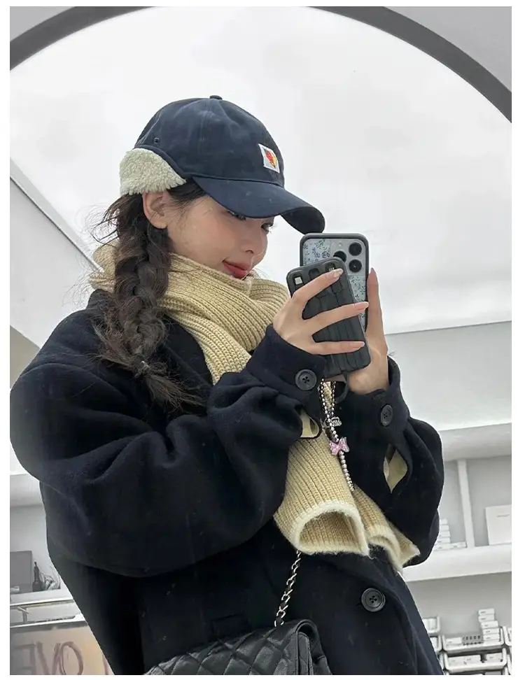 Korean Embroidered Warm Cap for Women Winter — feature 7