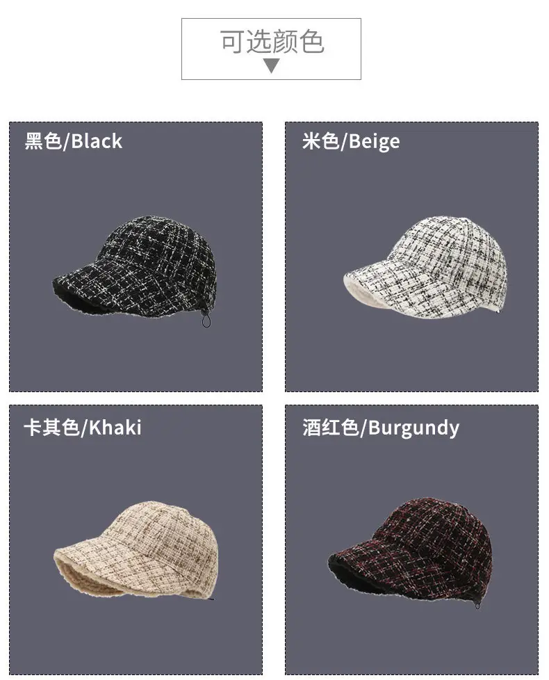Korean Style Velvet Duck Cap Women Warm Autumn Winter — feature 8