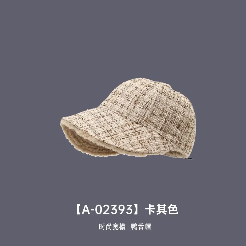 Korean Style Velvet Duck Cap Women Warm Autumn Winter - Image 3