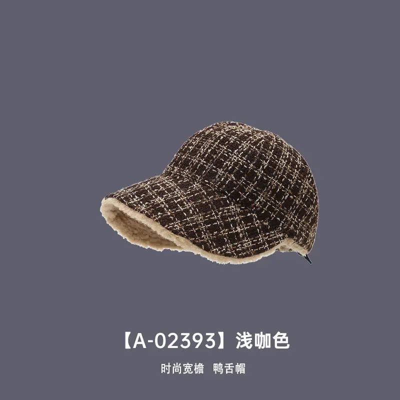 Korean Style Velvet Duck Cap Women Warm Autumn Winter - Image 4