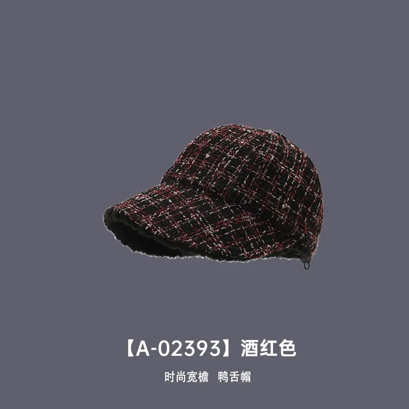Korean Style Velvet Duck Cap Women Warm Autumn Winter - Image 5