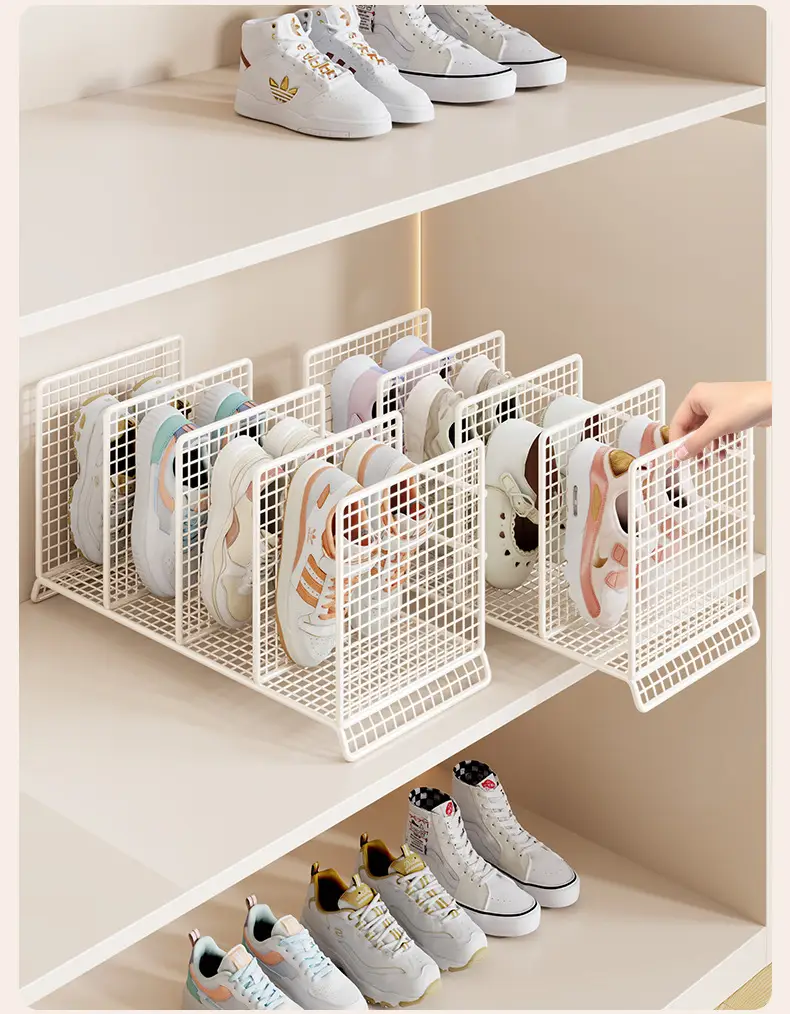 White Mesh Baby Shoe Rack 22x19cm β feature 7