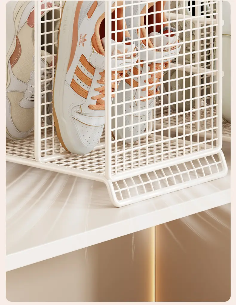 White Mesh Baby Shoe Rack 22x19cm β feature 9