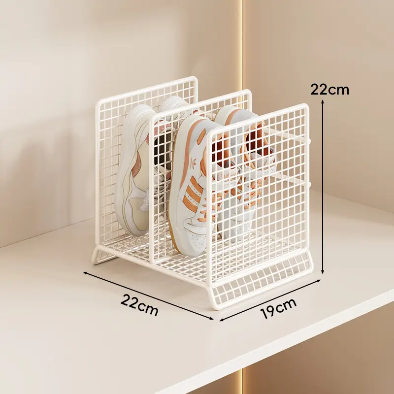 White Mesh Baby Shoe Rack 22x19cm - Image 3