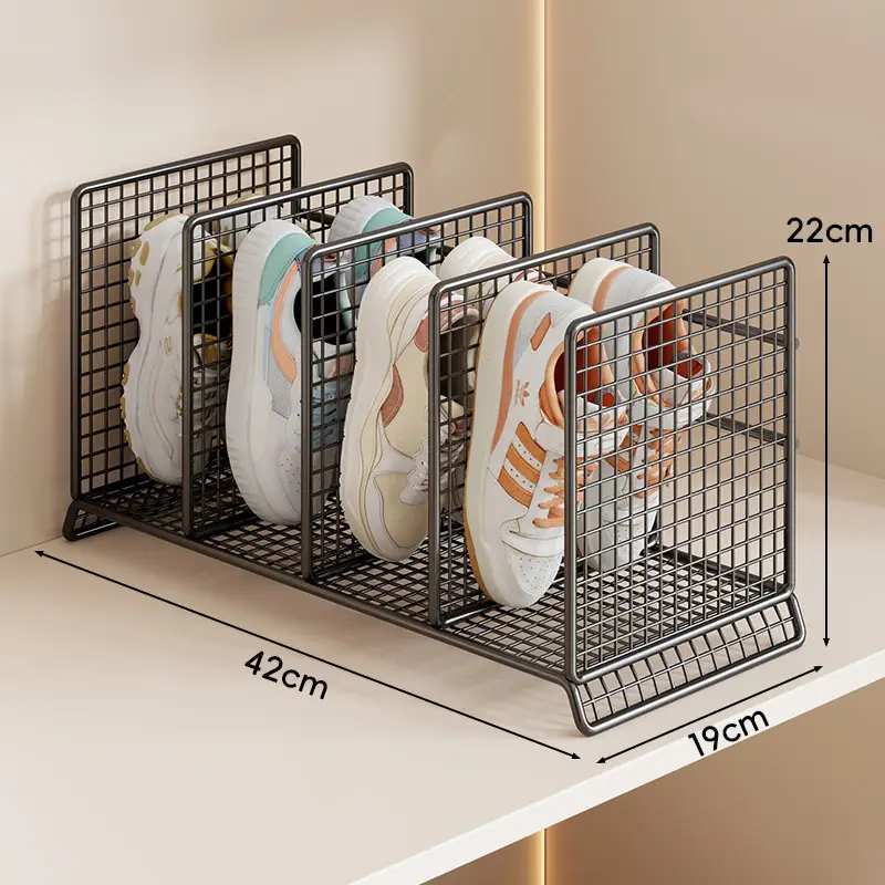 White Mesh Baby Shoe Rack 22x19cm - Image 4