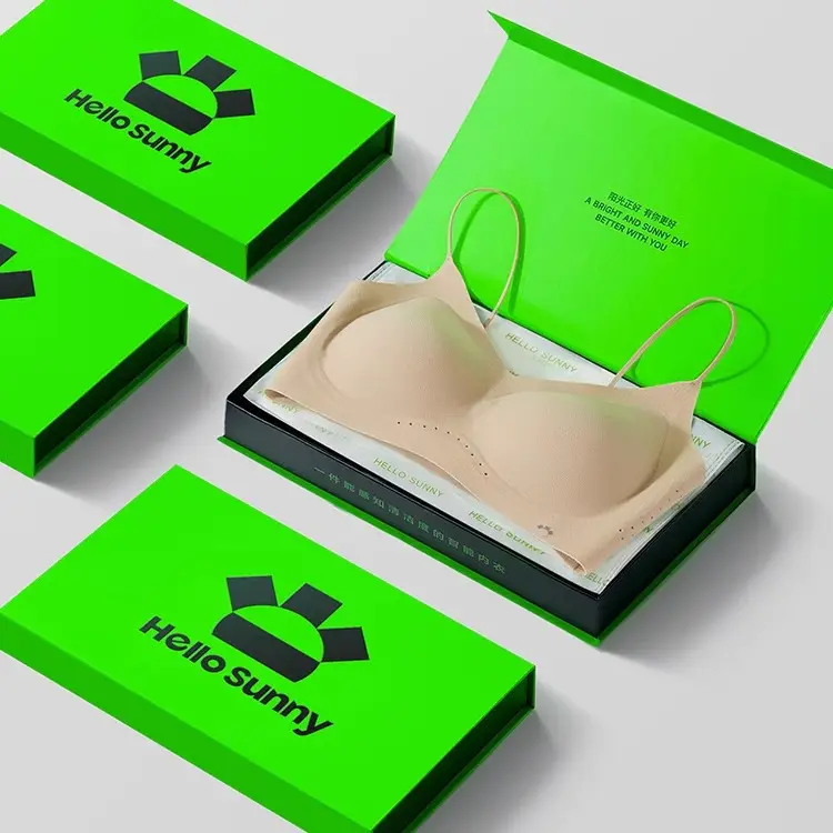 Lin Yun's Same Style Hellosunny Liquid Foundation Intimates Summer Invisible Breathable Traceless Thin Women's Bra Cotton