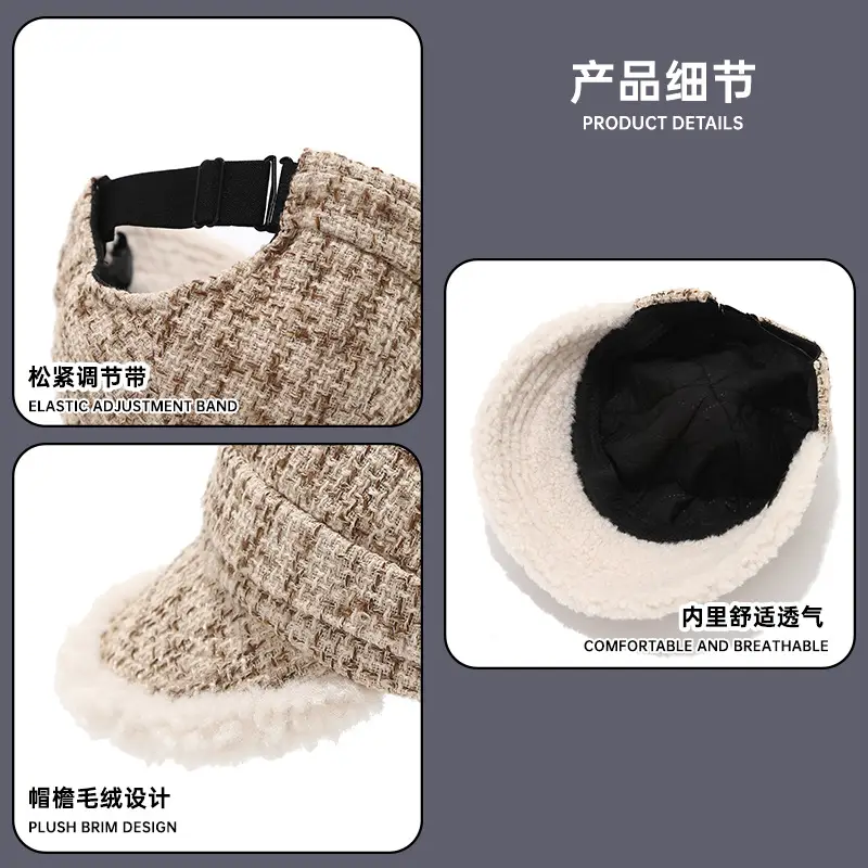 Autumn Winter Plush Fisherman Hat for Women - Image 8