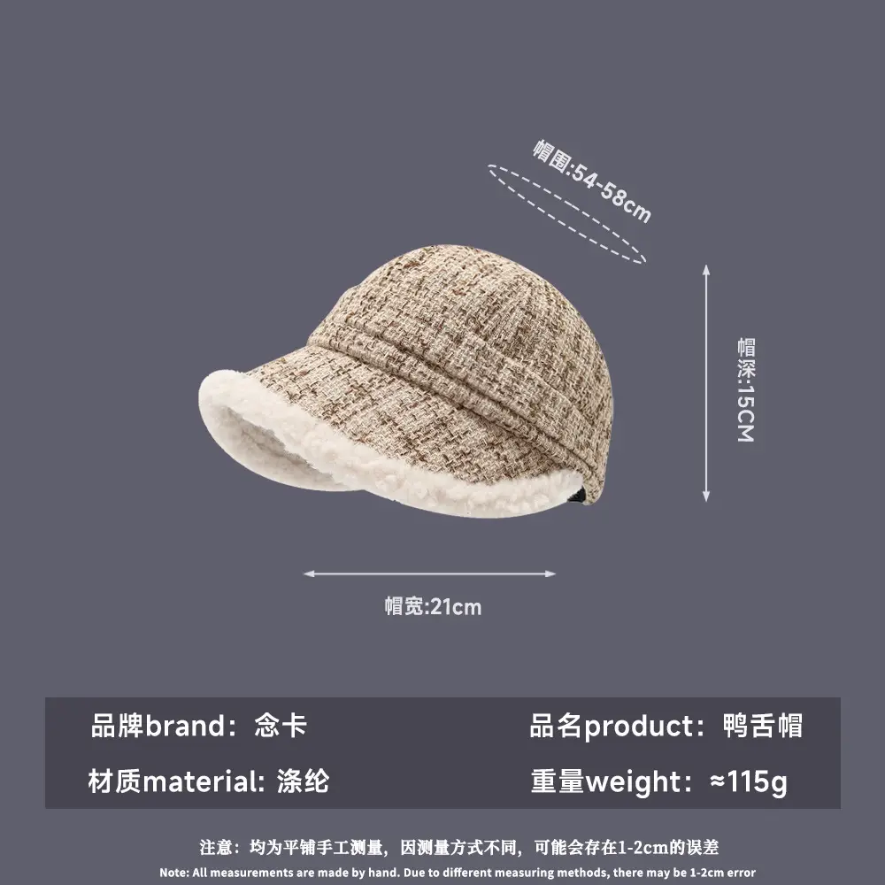 Autumn Winter Plush Fisherman Hat for Women - Image 9