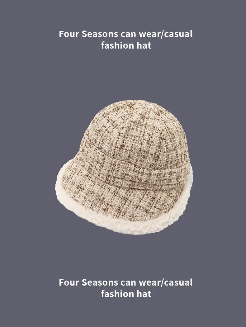 Autumn Winter Plush Fisherman Hat for Women — feature 13