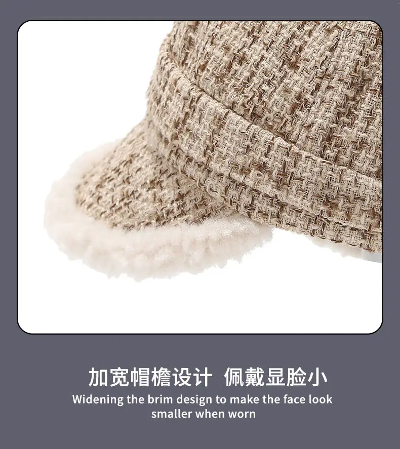 Autumn Winter Plush Fisherman Hat for Women — feature 15
