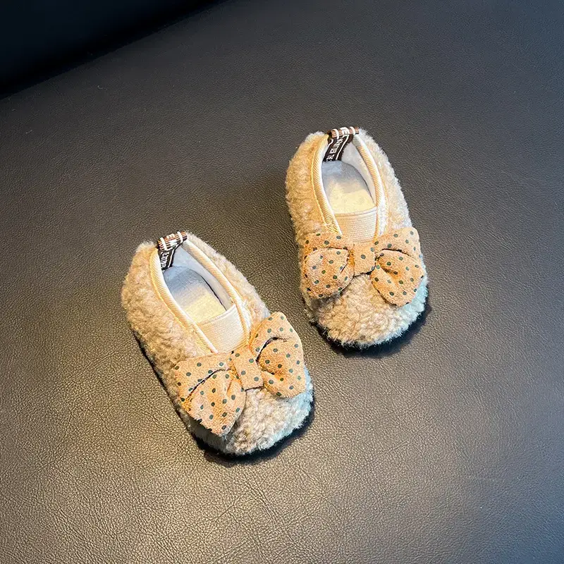 Baby Fleece Lined Bow Shoes for Girls 1-3Yr — feature 7