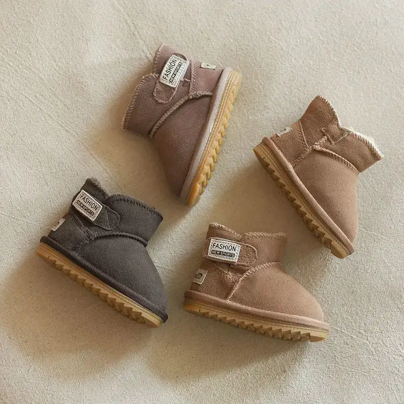Baby Velvet Snow Boots for Toddler Warm Winter Shoes