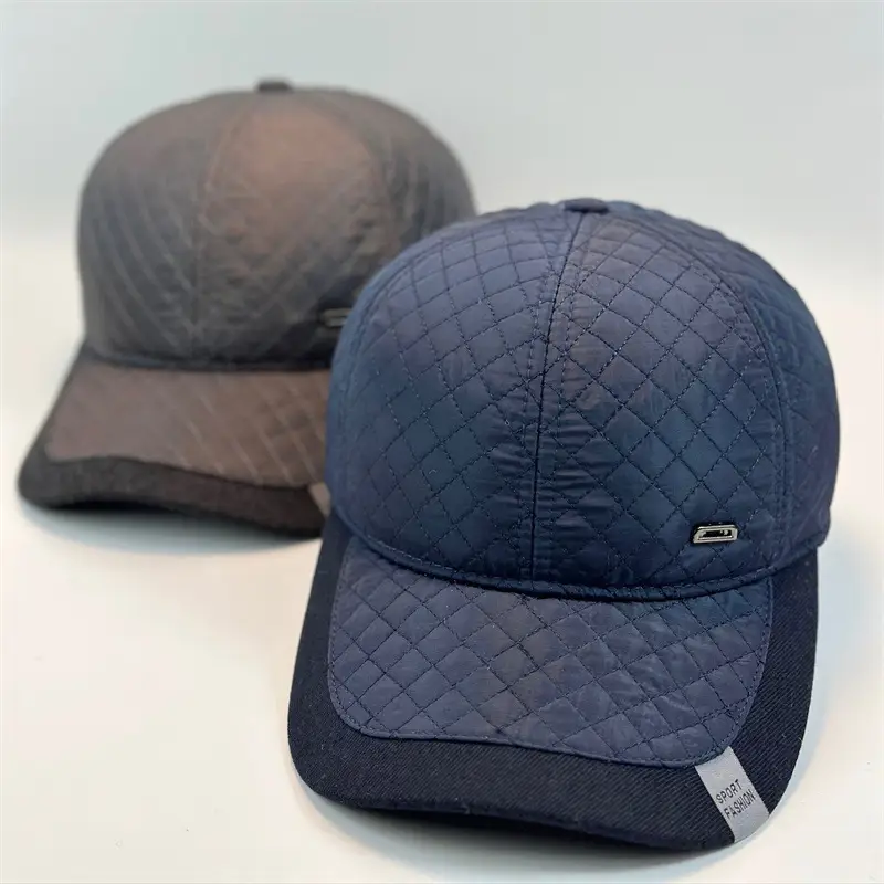 Winter Quilted Cap for Men Women Warm Outdoor Ear Protection - Image 5