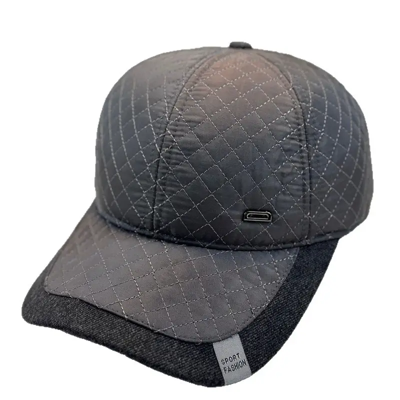 Winter Quilted Cap for Men Women Warm Outdoor Ear Protection - Image 8