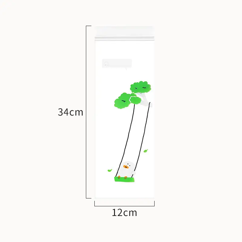 Slim Long-Shaped Sealed Vegetables Bags for Home Use