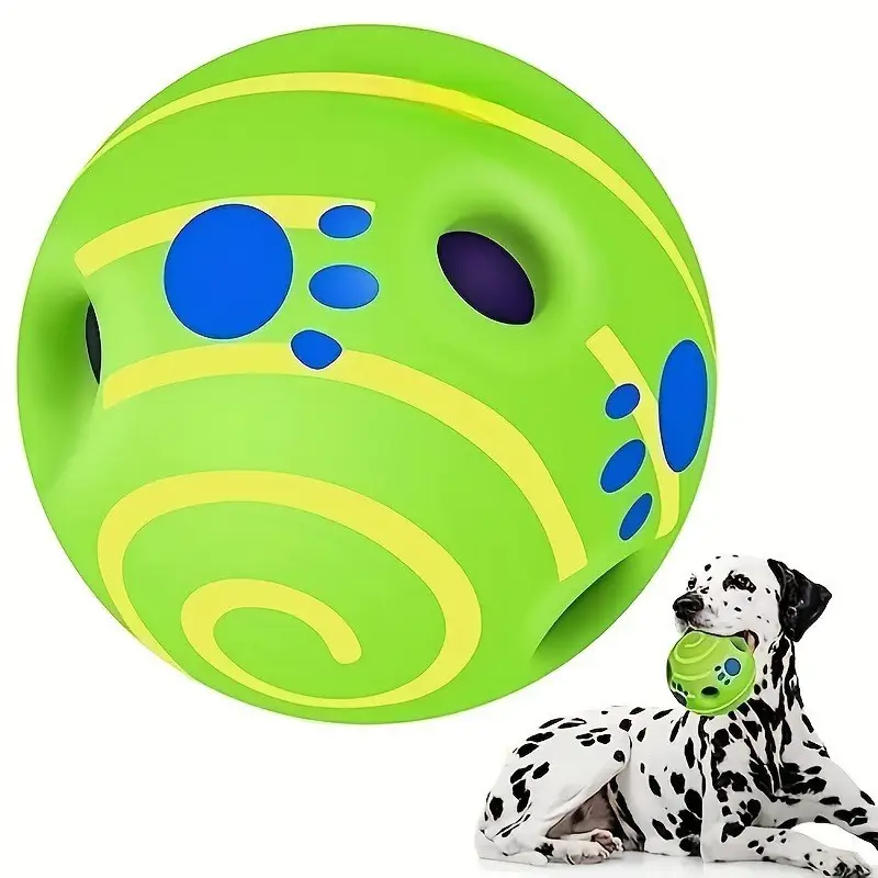 Dog Toy Rolling Sound Ball Self-Pleasure Ball Silly Ball Amazon Teething Boredom Relief Bite-Resistant Ball Pet Sound Ball