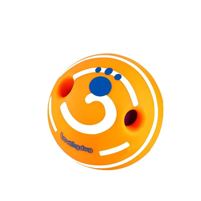 Dog Toy Rolling Sound Ball Self-Pleasure Ball Silly Ball Amazon Teething Boredom Relief Bite-Resistant Ball Pet Sound Ball