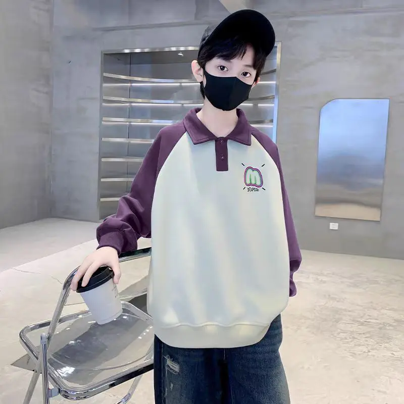 Boys Korean Raglan Sleeve Sweatshirt Medium Large - Image 10