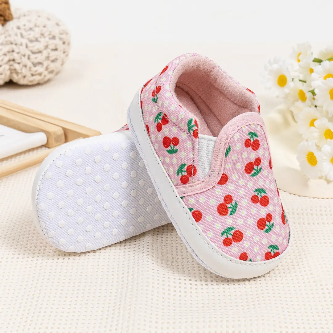 Spring and Autumn New Baby Walking Shoes 0-1 Years Old Comfortable Soft Sole Baby Printed Canvas Shoes Cross-Border Babyshoes - Image 3