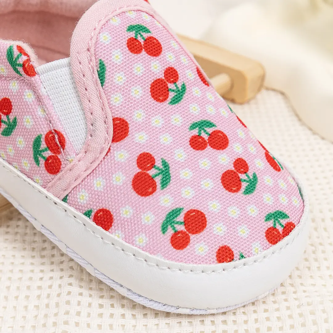 Spring and Autumn New Baby Walking Shoes 0-1 Years Old Comfortable Soft Sole Baby Printed Canvas Shoes Cross-Border Babyshoes - Image 4