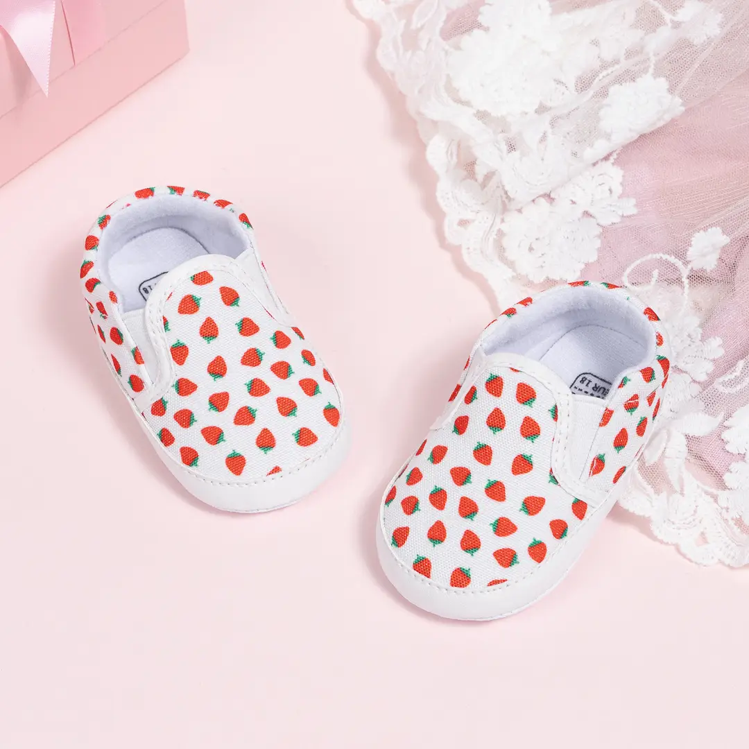 Spring and Autumn New Baby Walking Shoes 0-1 Years Old Comfortable Soft Sole Baby Printed Canvas Shoes Cross-Border Babyshoes - Image 5