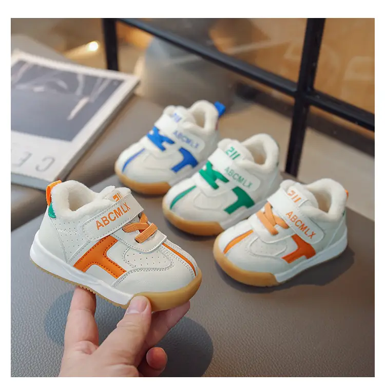 Baby Winter Shoes Fleece-Lined 0 to 1-3 Years Old Warm Male Baby Toddler Shoes Female Soft Sole Autumn and Winter — feature 1
