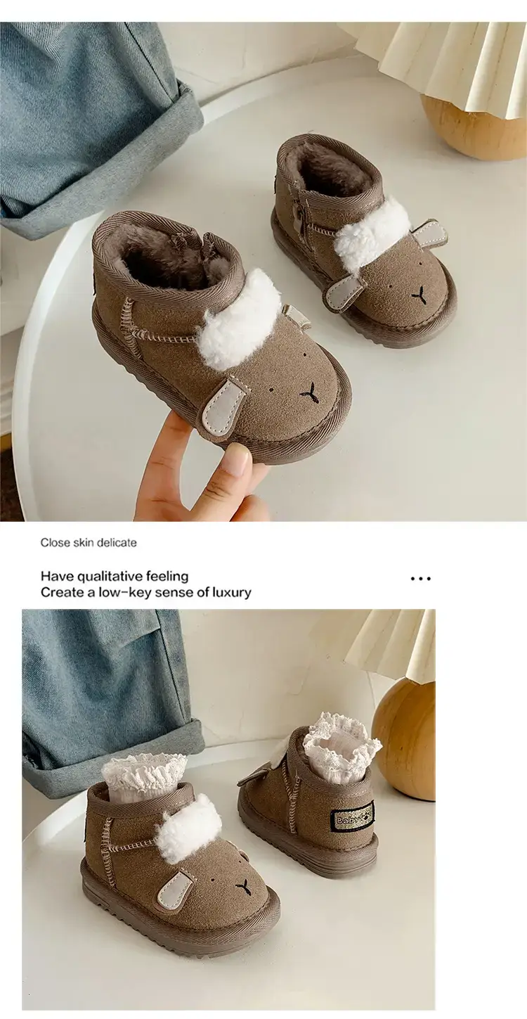 Autumn Winter Baby Snow Boots for 1-3Yrs Soft Cotton Warm — feature 11