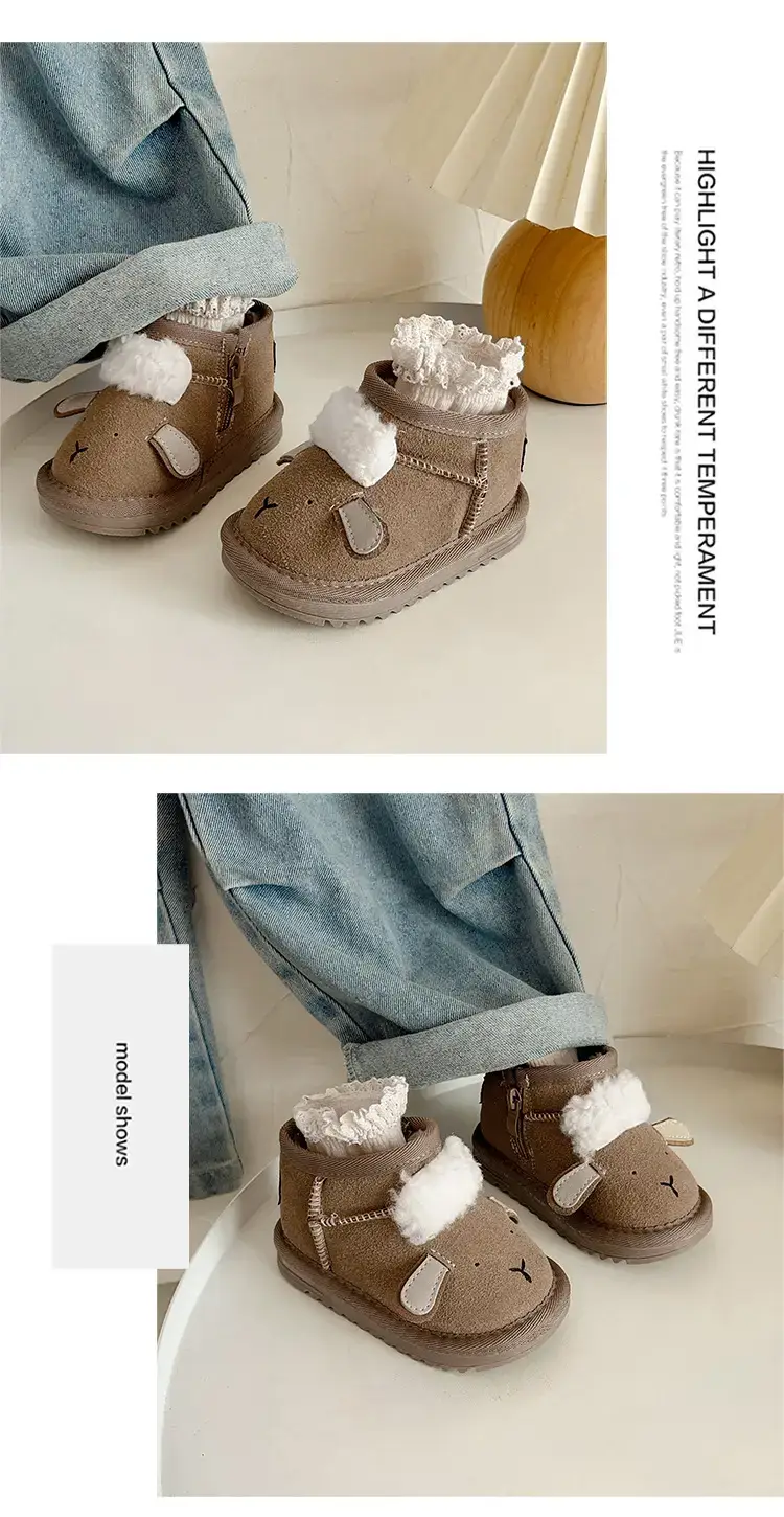 Autumn Winter Baby Snow Boots for 1-3Yrs Soft Cotton Warm — feature 12