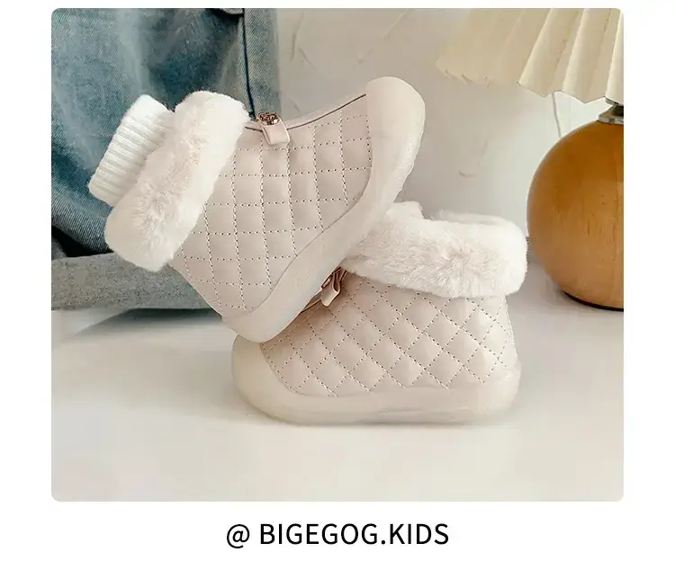 Velvet Baby Snow Boots Warm Winter Toddler Shoes — feature 15