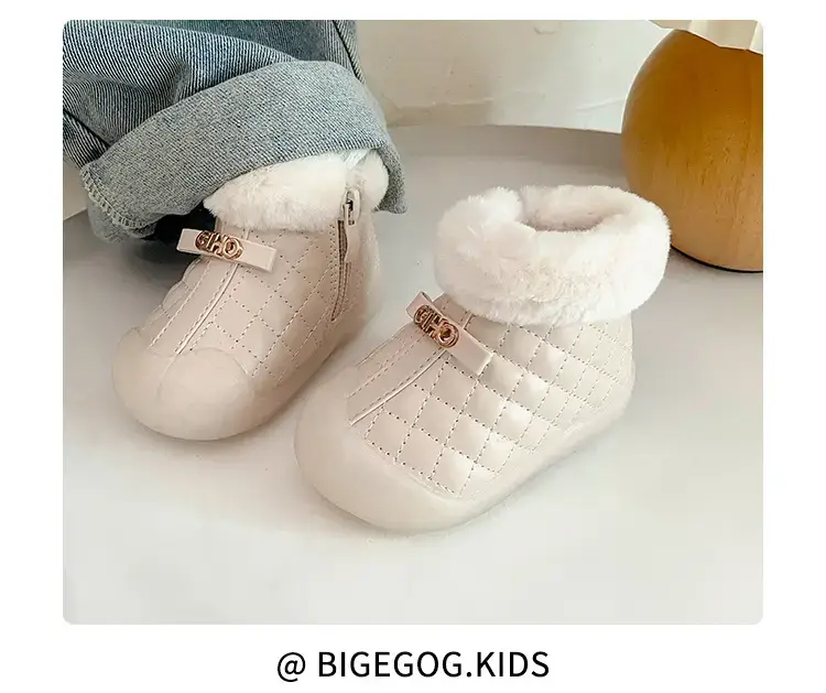 Velvet Baby Snow Boots Warm Winter Toddler Shoes — feature 17