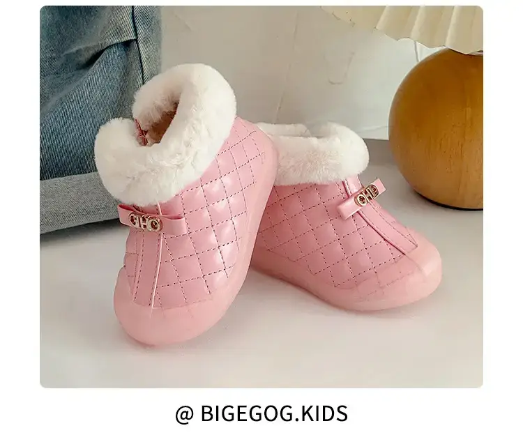 Velvet Baby Snow Boots Warm Winter Toddler Shoes — feature 19