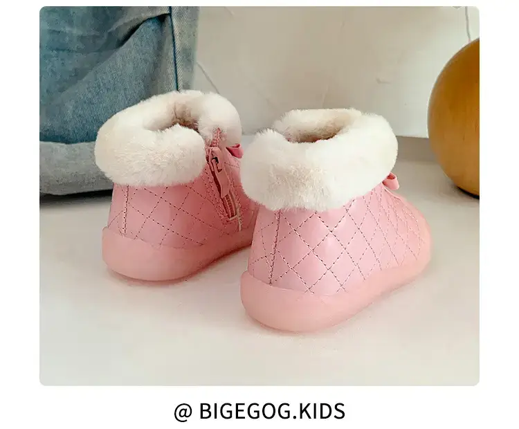 Velvet Baby Snow Boots Warm Winter Toddler Shoes — feature 20
