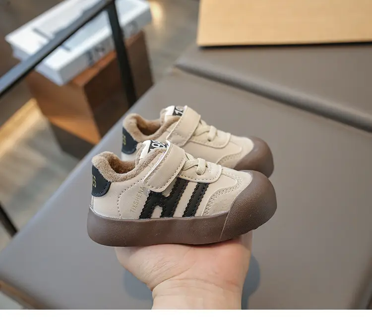 Baby Toddler Anti-Slip Fleece Lined Shoes 0-1Yr Boys 2-4Yr Girls — feature 7