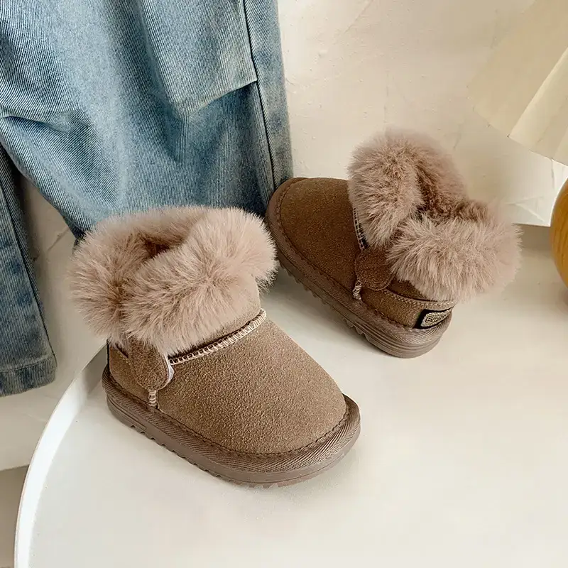Baby Fleece Lined Snow Boots for Toddles Tan