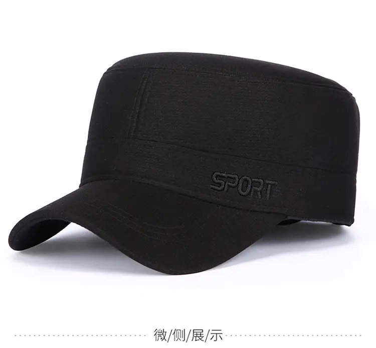 Men's Black Winter Ear Protection Cap for Elderly — feature 6