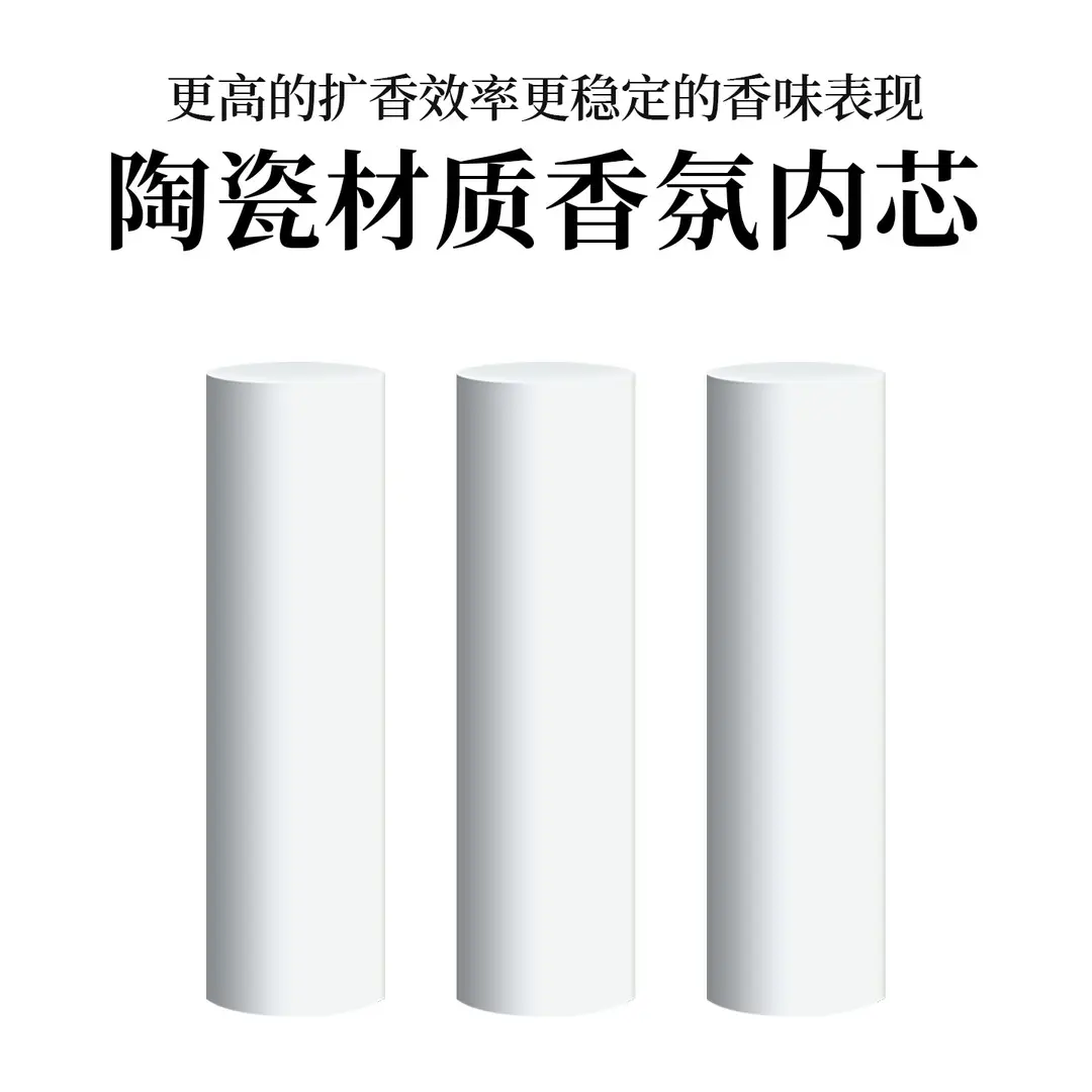 Suitable for Lantu Dreamer Free+ Zhiyin Ceramic White Stick Fragrance Diffuser Replacement Core Air Vent Car Fragrance