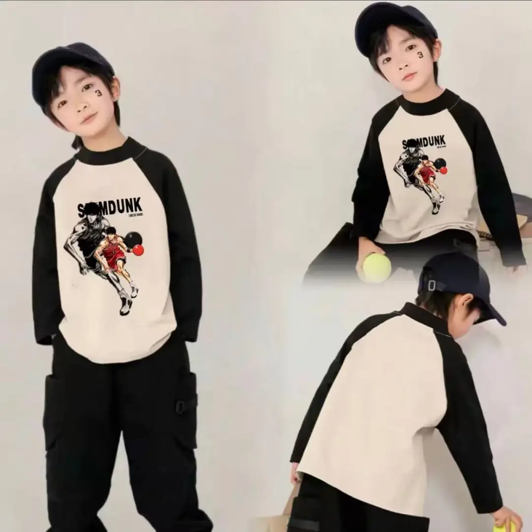Boys Thermal Long Sleeve T-Shirt with Bear Print - Image 5