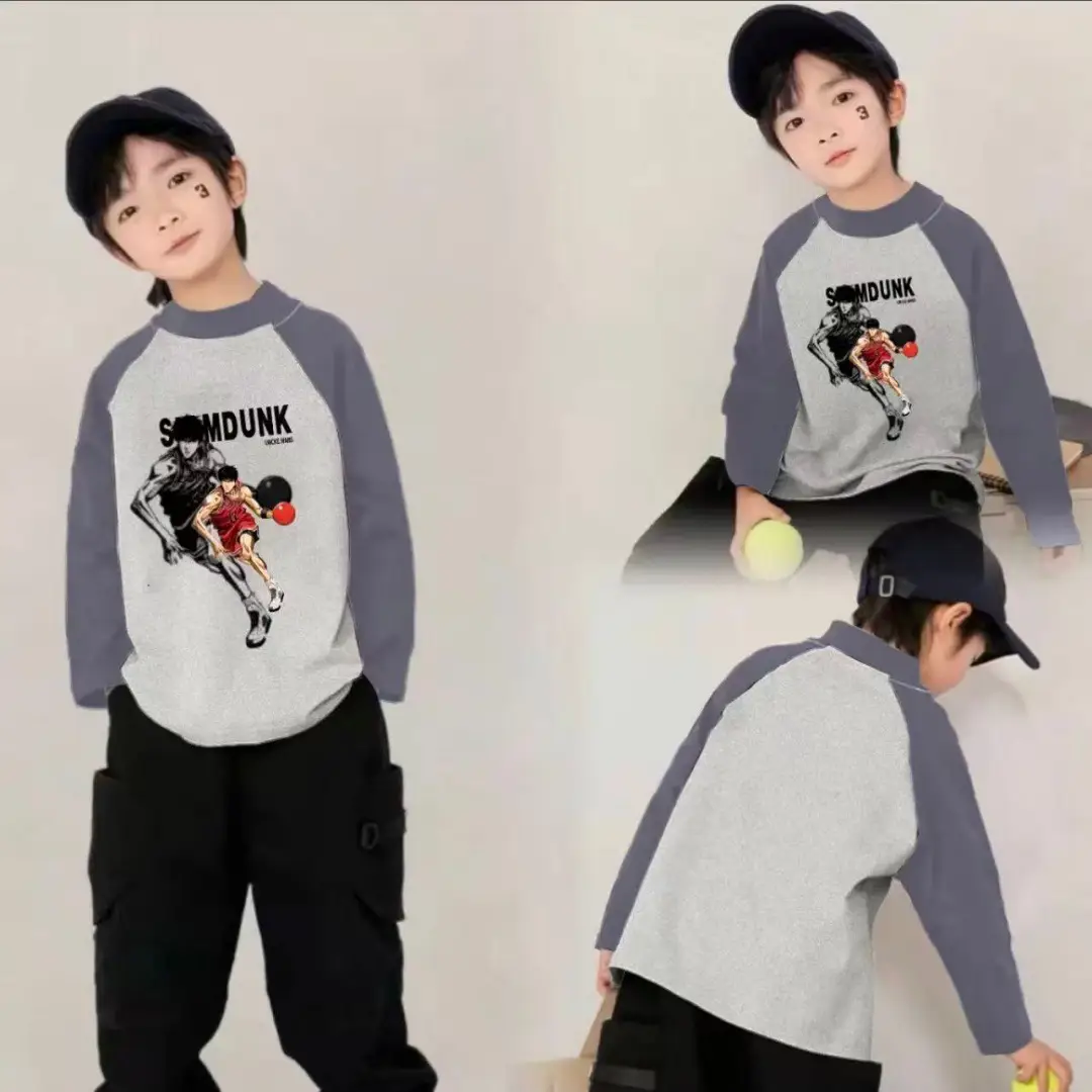Boys Thermal Long Sleeve T-Shirt with Bear Print - Image 7