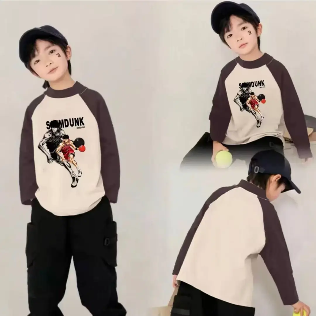 Boys Thermal Long Sleeve T-Shirt with Bear Print - Image 8