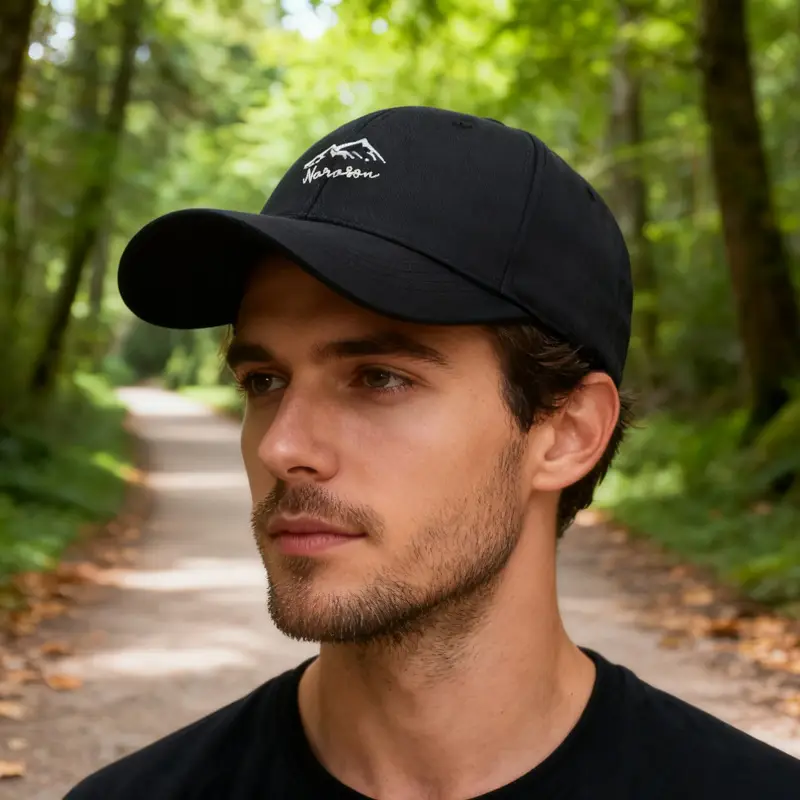 Men Mountain Embroidered Baseball Cap Beige - Image 10