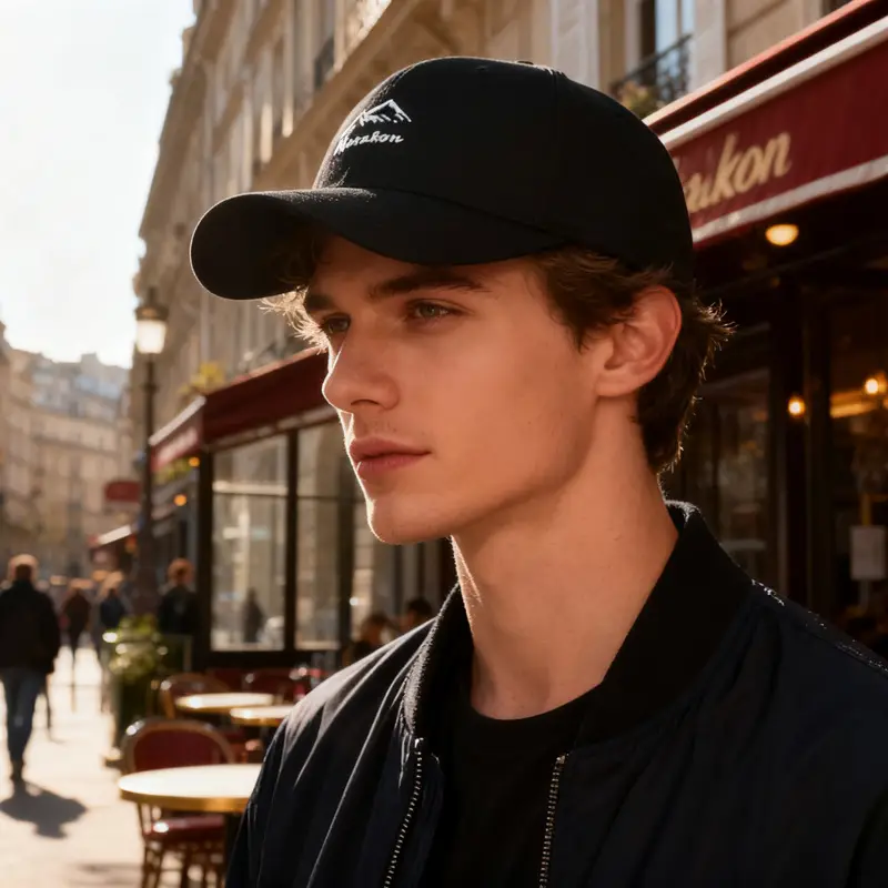 Men Mountain Embroidered Baseball Cap Beige - Image 11