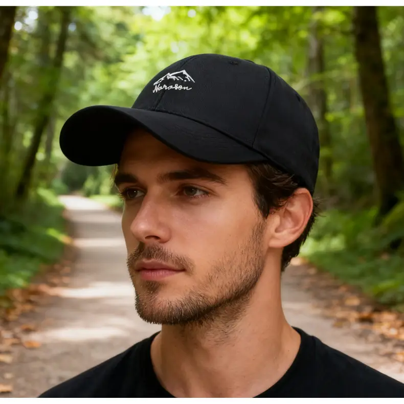 Men Mountain Embroidered Baseball Cap Beige — feature 16