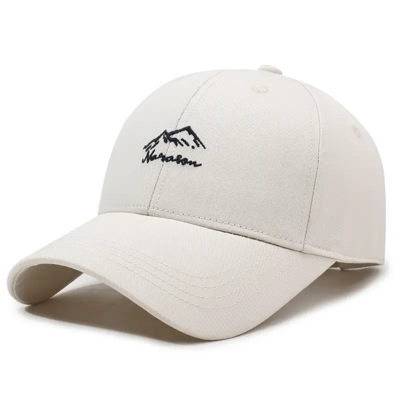 Men Mountain Embroidered Baseball Cap Beige - Image 7