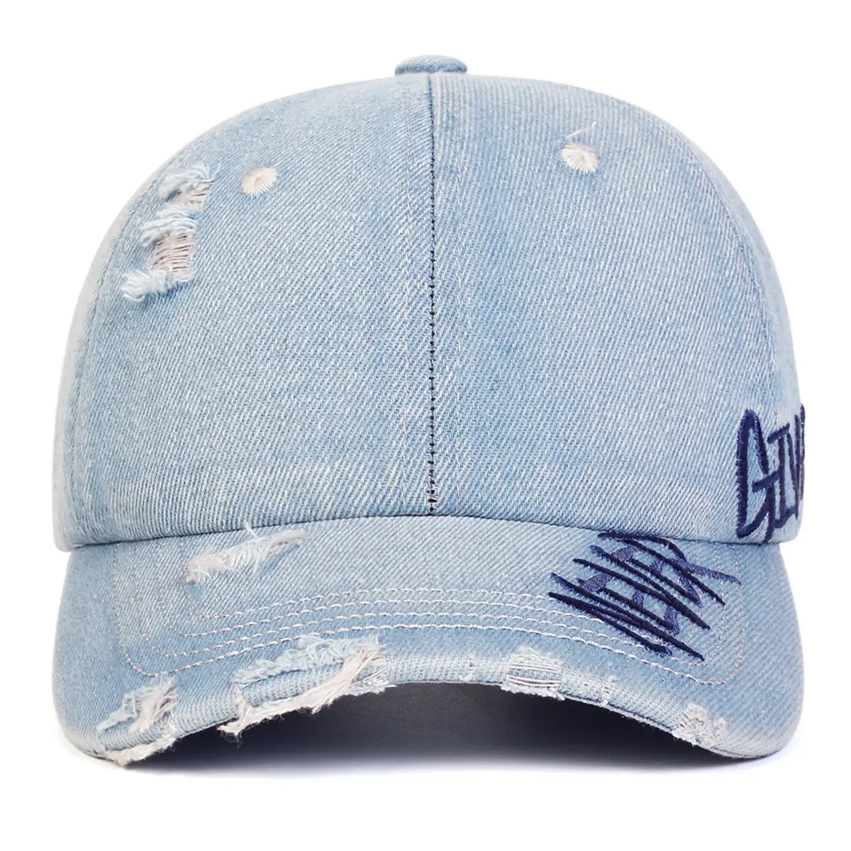 American Style Wash Denim Cap for Women New Spring Autumn Wide Brim - Image 4