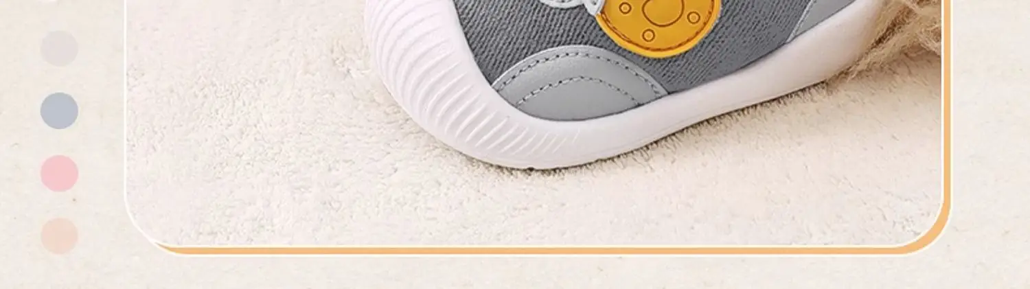 White Fleece-Lined Toddler Shoes for 1-2 Years — feature 21