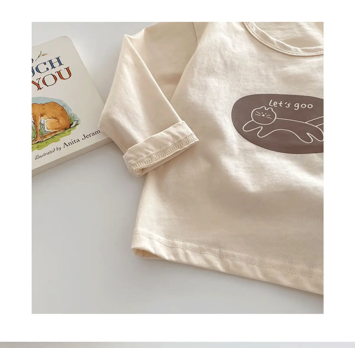 Girls Cartoon T-Shirt 0-5Yr Autumn Cream — feature 19