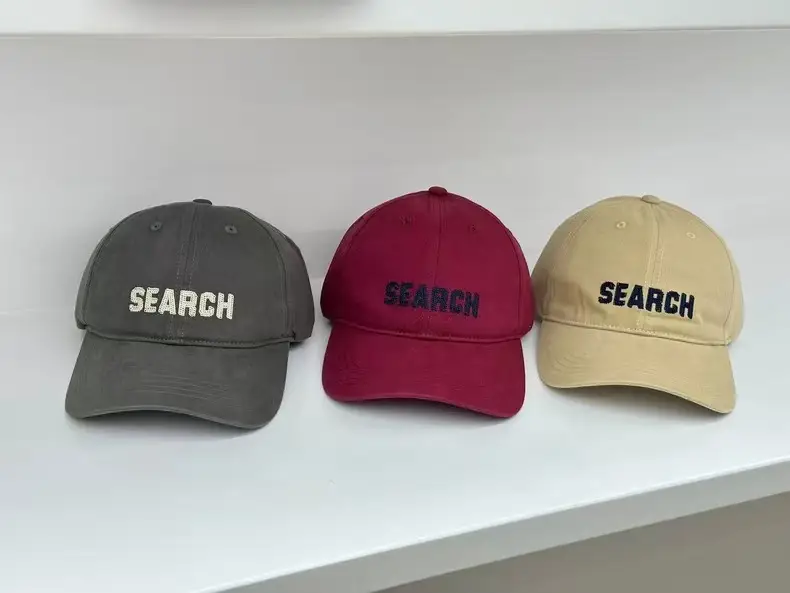 Women Search Cap Beige Wide Brim Casual Baseball — feature 3