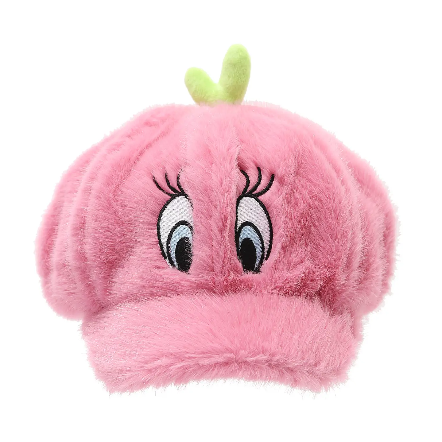 2025 Cute Pink Plush Duck Cap Fleece Lined Autumn Winter - Image 15