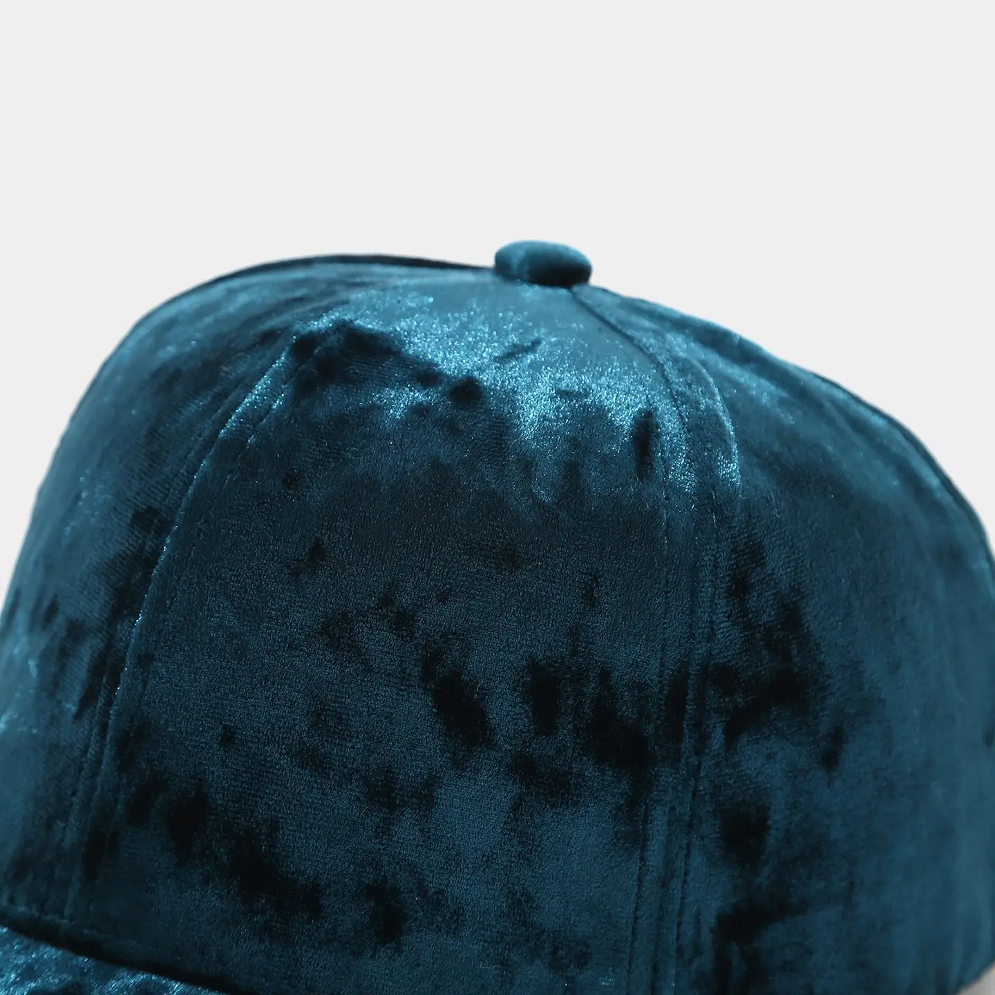Men Velvet Baseball Cap Blue Curved Bristle Winter Casual — feature 13
